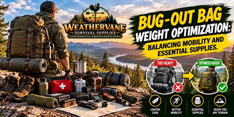 Bug-Out Bag Weight Optimization: Balancing Mobility and Essential Supplies