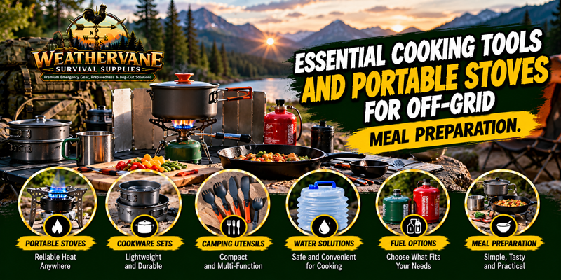 Essential Cooking Tools and Portable Stoves for Off-Grid Meal Preparation