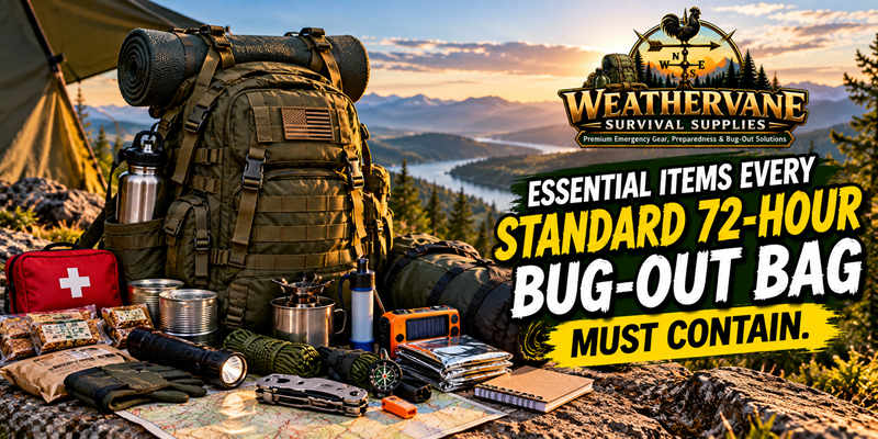 Essential Items Every Standard 72-Hour Bug-Out Bag Must Contain
