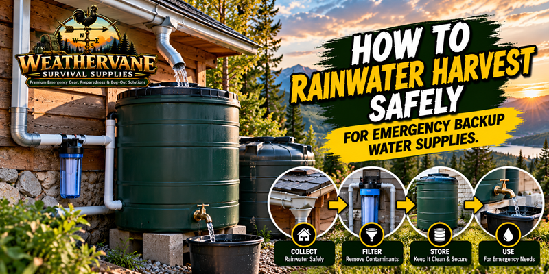 How to Rainwater Harvest Safely for Emergency Backup Water Supplies