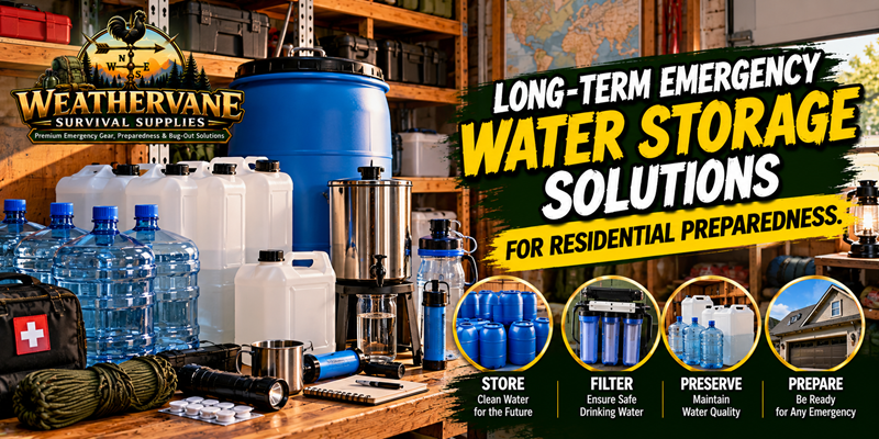 Long-Term Emergency Water Storage Solutions for Residential Preparedness