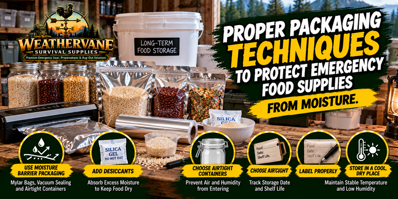 Proper Packaging Techniques to Protect Emergency Food Supplies from Moisture